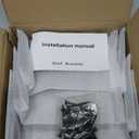 6 Pack Floating Shelf Brackets, 6 Inch Heavy Duty Industrial Shelf Bracket, Black Metal L Brackets for Shelves Support DIY(1/5 Inch Thicked)