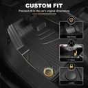 Floor Mats Fit for 2025 2026 Dodge Ram 1500 Crew Cab(with Rear Under-Seat Factory Storage Bucket Seat) - Custom Fit All Weather Protection TPE Anti-Slip Floor Liners 1st & 2nd Row Full Set Car Mats