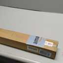 Joydeco Zebra Blinds for Windows Cordless, Dual Layer Sheer Mini Roller Shades Privacy Light Filtering for Sliding Glass Door Indoor Window, White,27" W75" H