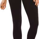Women's Medium Weight Breathable Cotton Leggings (X-Large, Black)