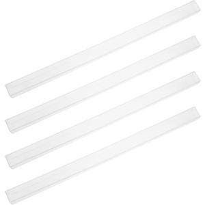 Angoily Mahjong Tile Pushers 4pcs Mahjong Racks Domino Racks Transparent Domino Tiles Holders Mahjong Game Racks Mexican Train Trays for 24mm22mm Mahjong Game Accessories Mini Mahjong Holder