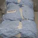 HOMBYS Sky Blue Chunky Chenille Yarn for Hand Knitting,Fluffy Soft Jumbo Yarn Crocheting,Super Bulky Big Yarn for Chunky Blanket,Large Thick Arm Knitting Yarn,8 Pack Plush Yarn