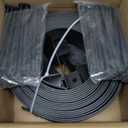 Kryonix Landscape Edging, Garden Edging 2 Inch Tall 40 FT Plastic Flexible with 40 Stakes for Gardens, Lawns, Landscaping, Flowerbeds