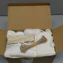 6pcs Knitted Christmas Hanging Stockings Decoration, 18Inches 15inch Cream White Ivory Large Cable Xmas Personalized Knit Stocking with Name Tags for Home Farmhouse Holiday Party Decor