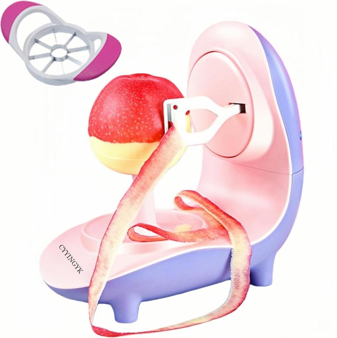 Electric Fruit Peeler, Automatically Peels Apples, Comes with A Slicer and Corer, Quickly Makes Applesauce Pie in Your Home Kitchen