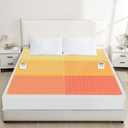 Almah Electric Heated Mattress Pad King,6-Zone Fast Heating Bed Warmer