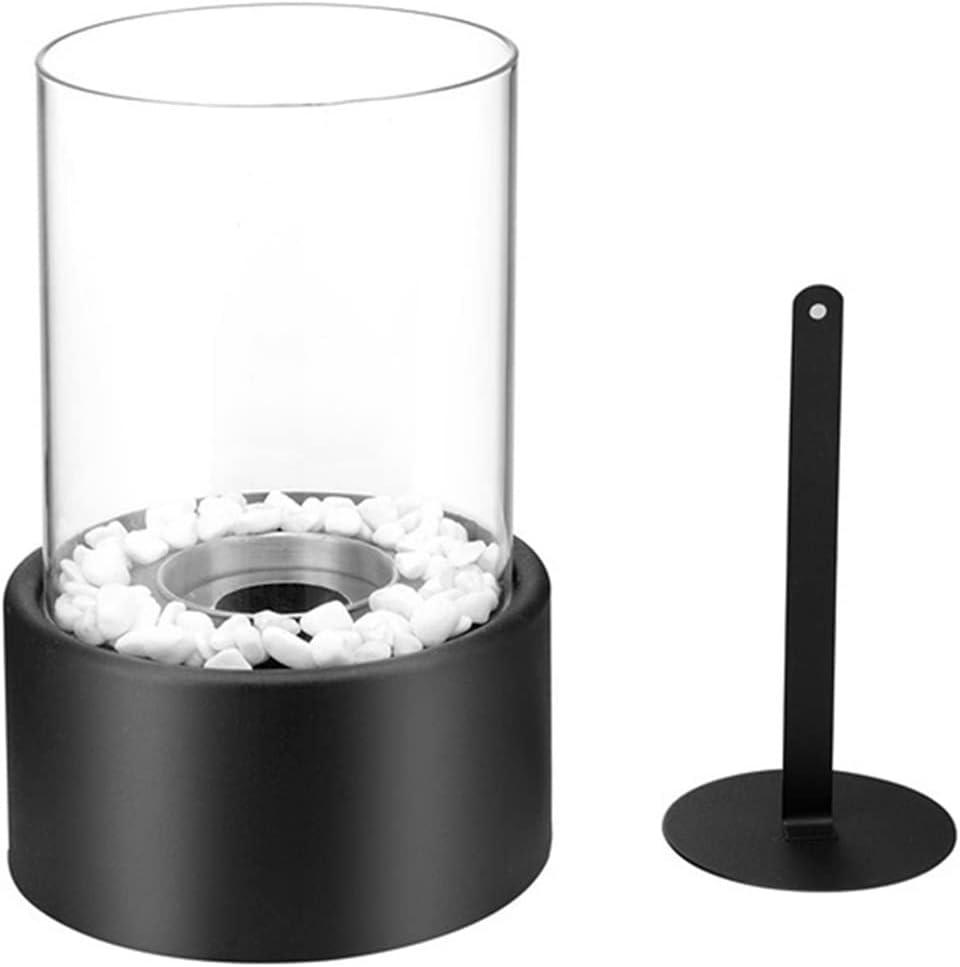 Heating Heaters Cylindrical Glass Decorative Home Flame Kamin Chimneys Stoves Fire Stove Table Heater Compact Size Heater (Color : 02)