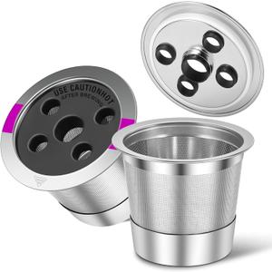Reusable K Cups with Multistream Technology for Keurig K Supreme, K Supreme Plus and K Slim, Refillable Coffee Filters (2packs)