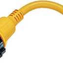 ParkPower by Marinco 1PCMRV 30 Amp Male to 30 Amp Female RV Locking Adapter, 30 Ft