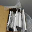 Furologee Nightstands Set of 2, End Table with 2 Fabric Drawers, Night Stand with 2 Hooks, Open Wood Shelf Bedside Table for Bedroom/Living Room/White