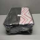 Lahome Outdoor Rugs 8x10 Waterproof, Reversible Plastic Large Outdoor Rug for Patios, Outside RV Mat Carpet for Patio Deck Porch Backyard Balcony Picnic Trailer(Pink/Green, 8' x 10')