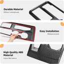 INTGET Gear Shift Panel Cover for 2025 2026 Toyota Camry Accessories Interior ABS Carbon Fiber Style Trim Center Console Sticker Frame Decoration (Carbon Fiber Style, Gear Panel Cover)