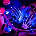 ZGWJ 50 Pack Fairy Lights Battery Operated, 7ft 20 Mini LED Fairy String Lights Silver Wire 3 Modes for DIY, Parties, Wedding, Bedroom, Halloween Christmas Decoration Blue