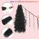 Boho Crochet Braids Close To Human Hair Pure Protein Silk Fiber 14 Inch Pre looped Goddess Box Braids with Three Soft Curls 9 Pack Bohemian Braids Crochet Hair for Black Women (1B,14Inch)