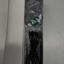 Netzu 3-in-1 Digital Clocks for Living Room with Temperature, Date & Time Display - 4 Levels Birghtness, 3 Volumes, Small & Compact Plug-in Alarm Clock for Bedroom, Office (Black)