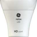 GE Relax LED Light Bulbs, 40 Watt, Soft White, A19 (4 Pack)