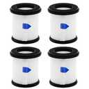 ilovelife 4PCS HEPA Filter with Mesh Filter Replacement for INSE N5S N5T S6T S6P Pro S610/TMA T120 T121 T151 T150 T220 T210 T181 T180 T220 Cordless Vacuum Cleaner, White