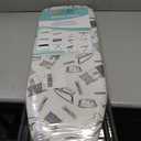 Duwee 13"35" Ironing Board Small with Heat Resistant Cover,Folding Compact Ironing Board,Light Weight,Easy to Storage (White)