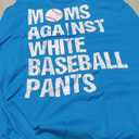 Moms Against White Baseball Pants Funny Baseball Mom Tank Top Blue Large