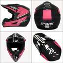 Youth Dirt Bike Helmets DOT Approved Fashion Kids Motocross, ATV, Off-Road, Four Wheelers, BMX Motorcycle Bike Helmets (Goggles Gloves Faceshield) L