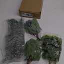 120 Pcs 6 Kinds Mixed Eucalyptus Leaves Stems Bulk Artificial Silver Dollar Leaves Picks Dried Eucalyptus Bundle Faux Spray for Wedding Vase Bouquet Decor (Eucalyptus Leaves Stems-120)