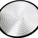 E1030 Shower Drain Hair Catcher Strainer Stall Drain Protector - Stainless Steel & Silicone Bathtub Cover Brushed Nickle