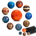 BBTO 20 Pcs Solar System Stress Balls Anti Stress Solar Planets Balls for Adult Planet Bouncy Space Toys Kids Children Early Learning Space Themed Gift