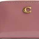 COACH Essential Small Zip Around Card Case (One Size, PEONY)