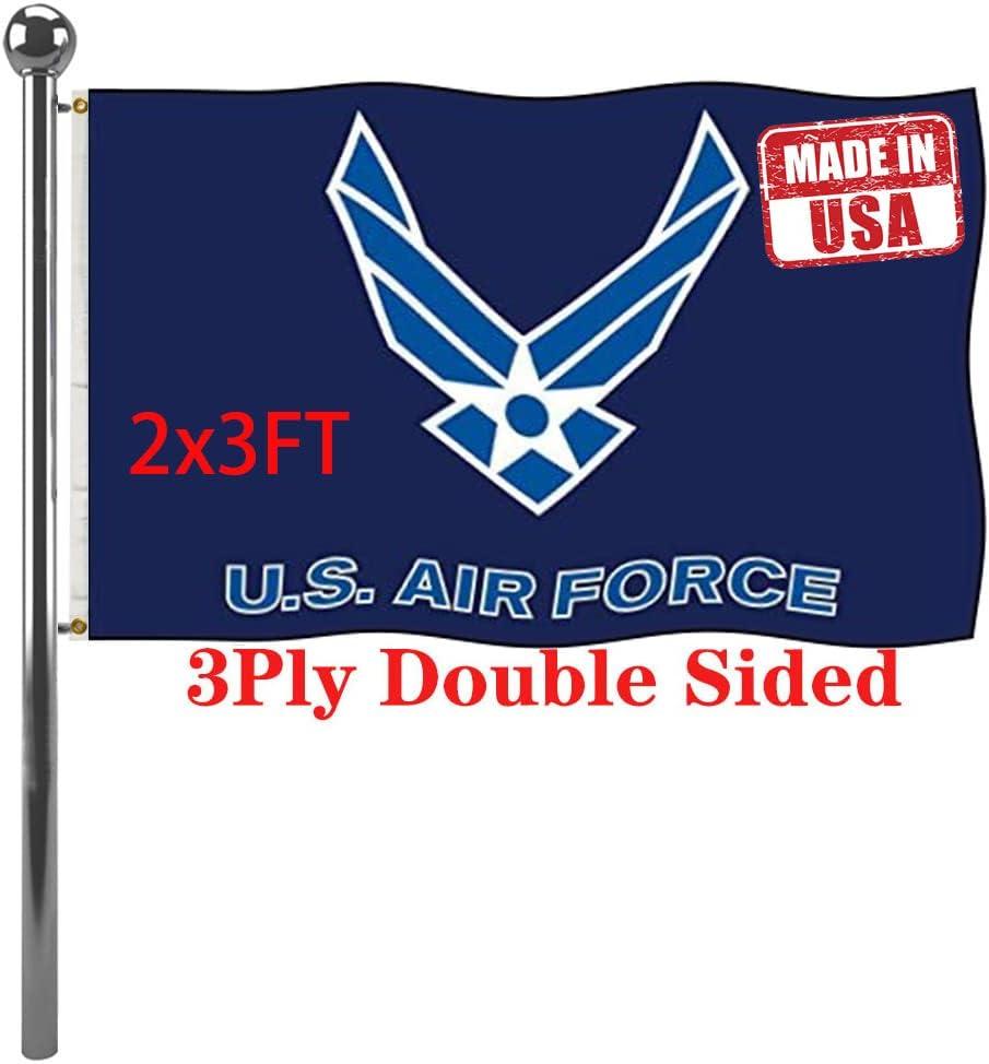 Jayus US Air Force Wing Military Flags 2x3 Outdoor Double Sided Heavy Duty United States Air Force Flag Banner with 2 Grommets