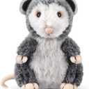 Shappy Possum Stuffed Animal Opossum Plush Cuddle Realistic Possum Plushies Cute Soft Toy Birthday Gifts for Kids Women Men Funny Operation Christmas Items Adorable Gag Gift, 5.5 Inches
