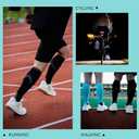 Compression Socks | Premium Lycra Spandex | 15-20mmHg Graduated Support | Reflective Strips for Safety