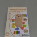 DINORUN Wooden Montessori Toddler Toys - 3 in 1 Sensory Toys for Color Shape Matching, Learning Fine Motor Skills, Educational Toys for Toddlers 1-3, Travel Toys for Boys Girls Gifts