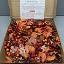 24" Fall Wreath for Front Door - Artificial Autumn Wreath with Realistic Maple Leaves & Berry Accents - Indoor/Outdoor Thanksgiving Decor for Wall, Window or Door