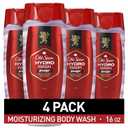 Old Spice Moisturizing Body Wash for Men, Hydro Wash, 2-in-1 Long Lasting Scent & Deep Hydration, 24/7 Shower Fresh, Smoother Swagger Scent, 16 oz (Pack of 4)