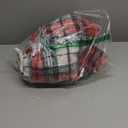 LALIFIT Plaid Throw Blanket with Fringes Green Red Christmas Home Decor Blankets Super Soft Cashmere Blanket for Couch Sofa Farmhouse Halloween etc 50" x 60" Inches(Xmas)