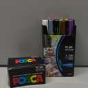 posca Paint Markers, 3M Fine Point Acrylic Paint Pens with Reversible Tips, Art Supplies For Gifts, Decorations Fabric, Metal, Glass, Wood and Canvas, Set of 15