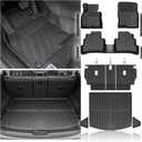 JOULARISE Floor Mats Set for 2017-2025 Mazda CX-5, All Weather TPE Backrest Mat Trunk Mat Cargo Liner Door Sill Guards Accessories for CX5 (Full Mats Set)