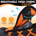 Dog Shoes for Large Small Medium Dogs,Waterproof Dog Boots & Paw Protectors with Breathable Mesh for Summer Hot Pavement,Anti-Slip Dog Booties for Hiking Hardwood Floors Winter Snow (Orange-2)