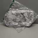 Walrus Round Vinyl Fitted Tablecloth with Flannel Backing Elastic Edge Design Table Cover Waterproof Oil-Proof PVC Table Cloth Stain-Resistant Best for 45"-56" Round (Marble)