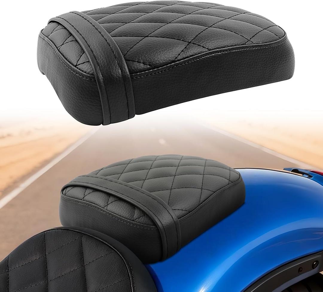DREAMIZER Cool Gel Motorcycle Rear Passenger Seat Compatible with Honda Rebel 1100 CMX1100 CM1100 2021 2022 2023 2024 2025, Motorcycle Solo Seat Pillion Cushion Pad, Rhombic