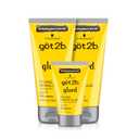 Got2B Glued Styling Spiking Hair Gel 2 - 6 oz tubes Travel 1.25 oz tube