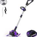 Weed Wacker Cordless, 5.2 lbs Lightweight, 3-in-1 Edger/Mower/Trimmer with Blade, 20V 4.0Ah Battery Powered, 75 Min Runtime Purple 