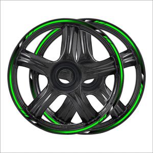 Motorcycle Wheel Sticker Reflective Rim Decal 17" Stripe Tape Accessories Compatible with Kawasaki ZX636 ZX6R