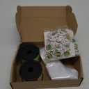 Teling 60 Set Graduation Candy Lei Making Kit Hawaiian Candy Lei Tubing Kit Includes 60 Pcs Candy Lei Bags 2 Rolls Ribbons 600 Pcs Paper Cut for Graduation Party Gift(Dark Green, Gold)