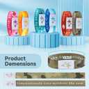 4 x Bible Verse Bracelets with NFC, Christian Wearable Daily Bible Verse Bracelet Daily Devotional Bracelet Scripture Bracelets Religious HalloweenChristmas Gifts for Men Women Teens (blue)