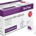 Insulin Pen Needles 31G 5mm, Ultra Fine Diatetic Needles for Insulin Injection, Compatible with Most Insulin Pen, 0.25mm x 5mm (5/32) (100 Count)