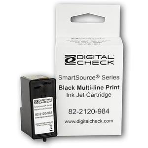 Original Genuine Burroughs 82-2120-984 SmartSource Check Scanner Ink Cartridge (75-0860-915) - Identical to Unisys 80-2120-873 SmartSource Ink Cartridge (802120873, 822120984, 750860915) Black
