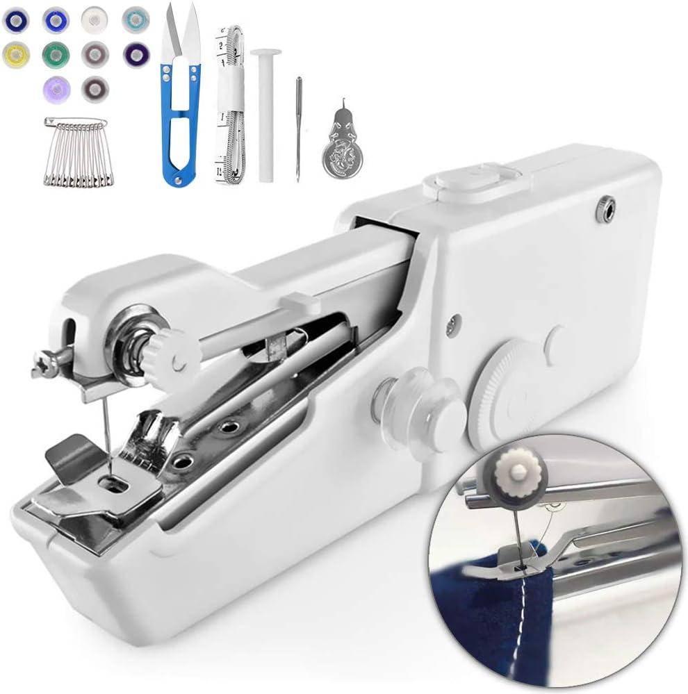 Handheld Sewing Machine, Mini Sewing Machine with Sewing Accessories, Electric Portable Stitch Tool for Beginners, DIY, Home Travel Use