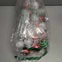2.36" Christmas Balls Ornaments Set, 30ct Shatterproof Hanging Christmas Ornaments for Xmas Trees Decor Holiday Party (Red Green White)
