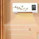 Air Conditioner and Heater, Wall Mounted Air Conditioner Heating Use, Air Conditioning Hot Fan Household Wall Hanging Air Conditioner with Remote Control (US Plug)